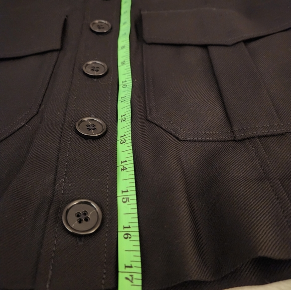 Banana Republic 100% Wool black Skirt Size 10 - Picture 8 of 11